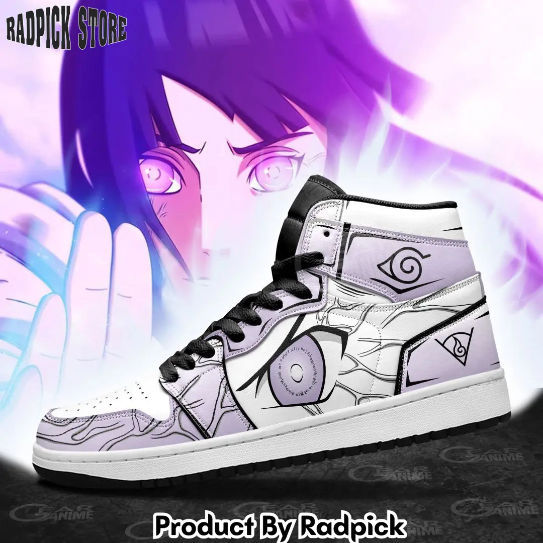 Hinata byakugan eyes air jordan high top sneakers anime  rp0247361
